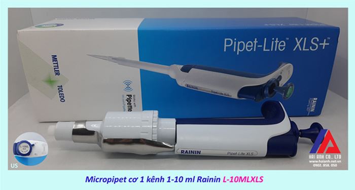 Micropipet cơ 1 kênh Mettler Toledo Rainin L-10MLXLS Micropipet cơ 1 kênh Mettler Toledo Rainin L-10MLXLS