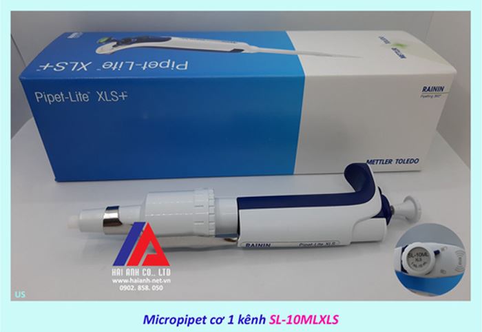 Micropipet cơ 1 kênh Mettler Toledo Rainin SL-10MLXLS Micropipet cơ 1 kênh Mettler Toledo Rainin SL-10MLXLS