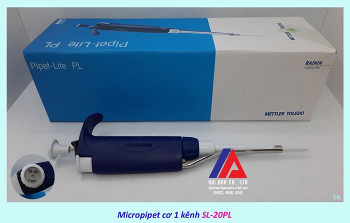 Micropipet cơ 1 kênh Mettler Toledo RAININ SL-20PL Micropipet cơ 1 kênh Mettler Toledo RAININ SL-20PL