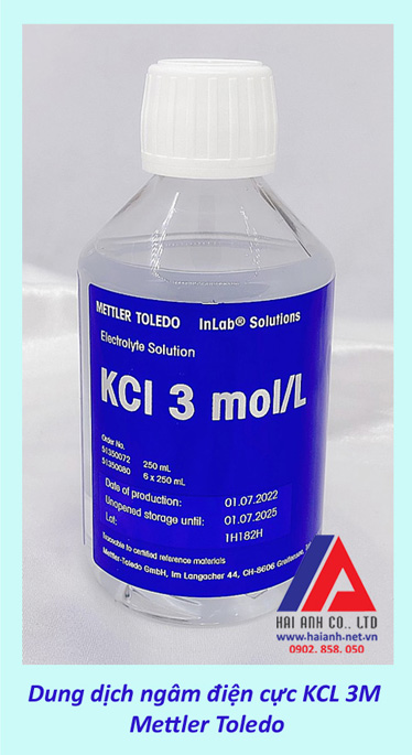 Dung dịch bảo quản điện cực KCL 3M METTLER TOLEDO Dung dịch bảo quản điện cực KCL 3M METTLER TOLEDO