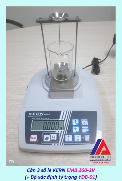 EMB 200-3V + YDB-01 Cân xác định tỷ trọng EMB 200-3V