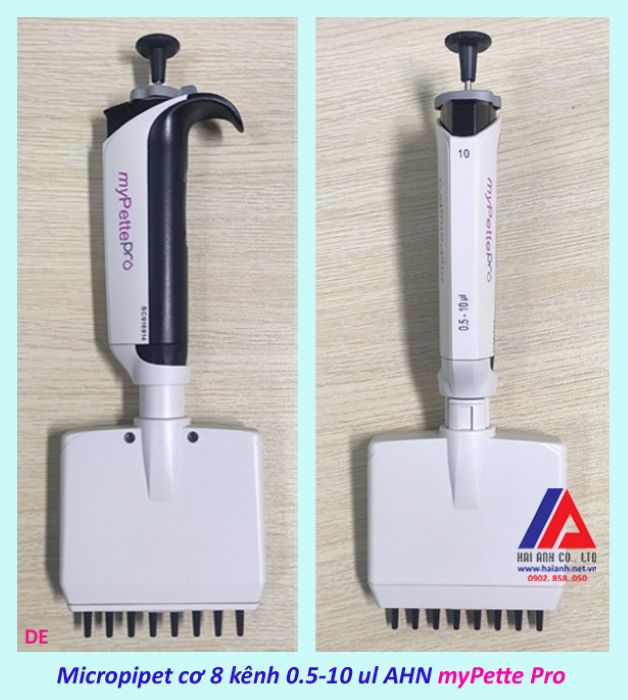 Micropipet cơ 8 kênh 0.5-10 ul AHN myPette Pro Micropipet cơ 8 kênh 0.5-10 ul AHN myPette Pro