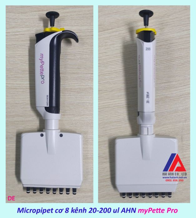 Micropipet cơ 8 kênh 20-200 ul AHN myPette Pro Micropipet cơ 8 kênh 20-200 ul AHN myPette Pro