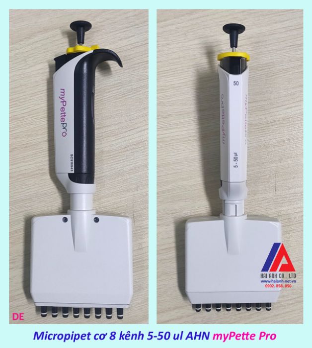 Micropipet cơ 8 kênh 5-50 ul AHN myPette Pro Micropipet cơ 8 kênh 5-50 ul AHN myPette Pro